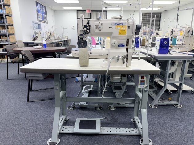 THOR GC1342 — Heavy-Duty Double-Needle Cylinder-Arm Sewing Machine. Call For Price 214-749-7991.